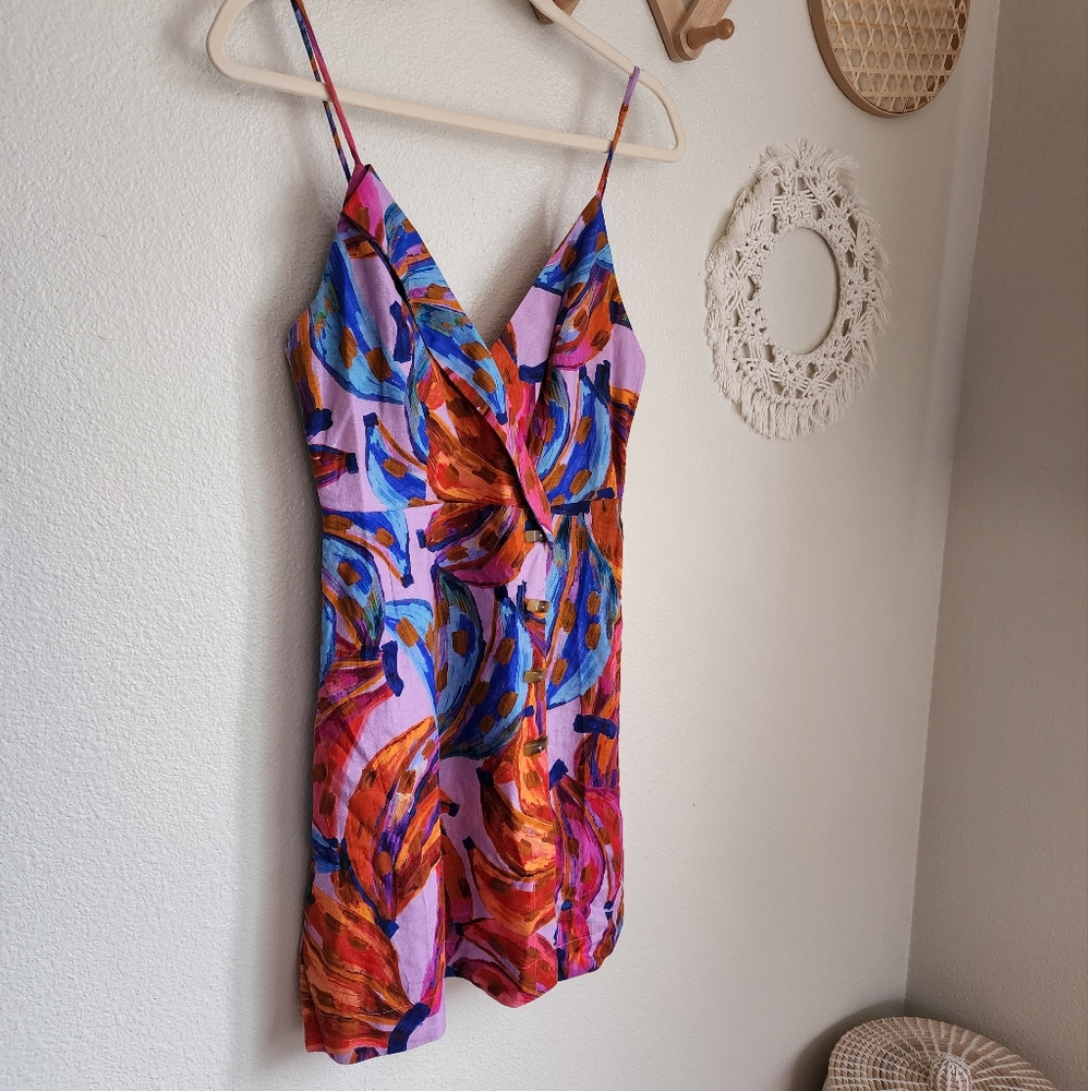 Farm Rio Coloured Bananas Mini Dress - Picture 3 of 15